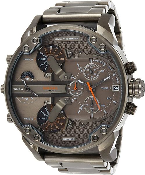 Diesel Men's Mr.Daddy 2.0 Gunmetal Stainless Steel Watch-DZ7315