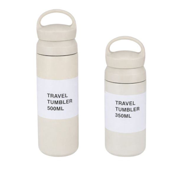 2 Pack - Stainless Steel Thermos Cup - 350ml &amp; 500ml