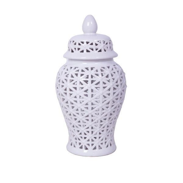 Ceramic Decorative Ginger Jar - Gold