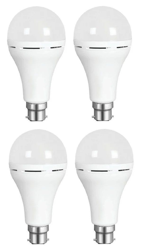 B22 Rechargeble LED Globe 12W Emergency Light Bulb 4 Pack Shop