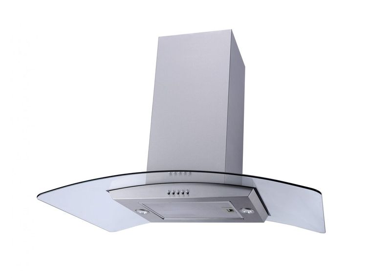 Falco 90CM ISLAND CURVED GLASS EXTRACTOR FAN