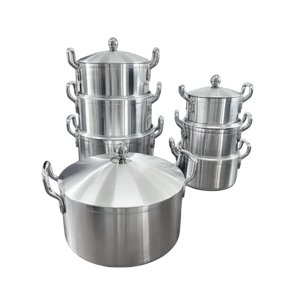 Afrihome choice High Quality Aluminum Non-Stick 14 Piece Pot Set