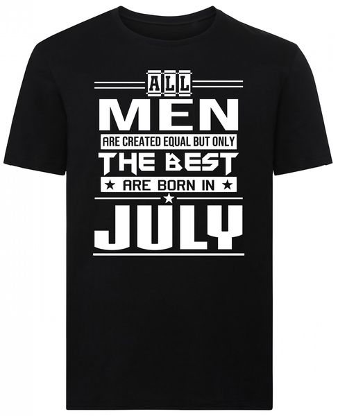 All Men Are Created Equal July Birthday Tshirt