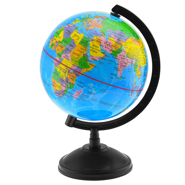 World Globe on Stand -Continents , Countries , Capital Cities