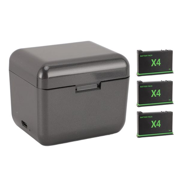 3-Way Charger With 3x2500mAh Batts Compatible With X4 &amp; Card Slot