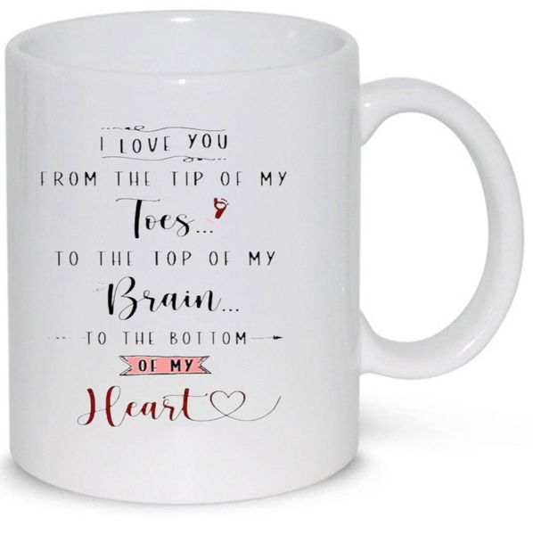 To The Bottom Of My Heart Anniversary Gift Coffee Mug (11Oz Standard Mug)