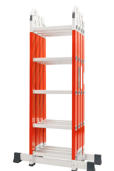 ZYS 4x5 Red Fibreglass Multipurpose Ladder