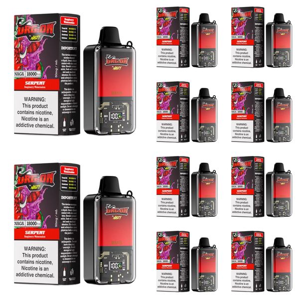 Nasty Dragon 18000 Puffs Disposable Vape - Raspberry Watermelon (Box of 10)