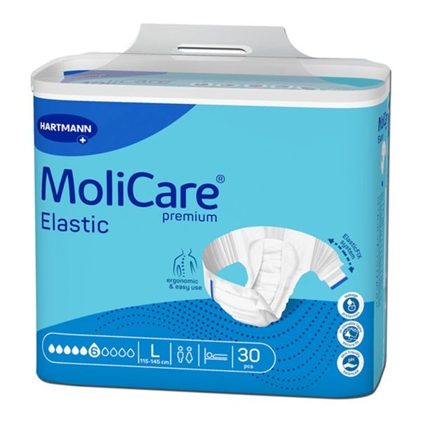 Hartmann - Molicare Premium Elastic Adult Day Nappy 6 Drop Large 30's