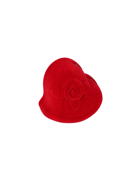 Valentine's Day Velvet Proposal Ring Box Wedding Engagement