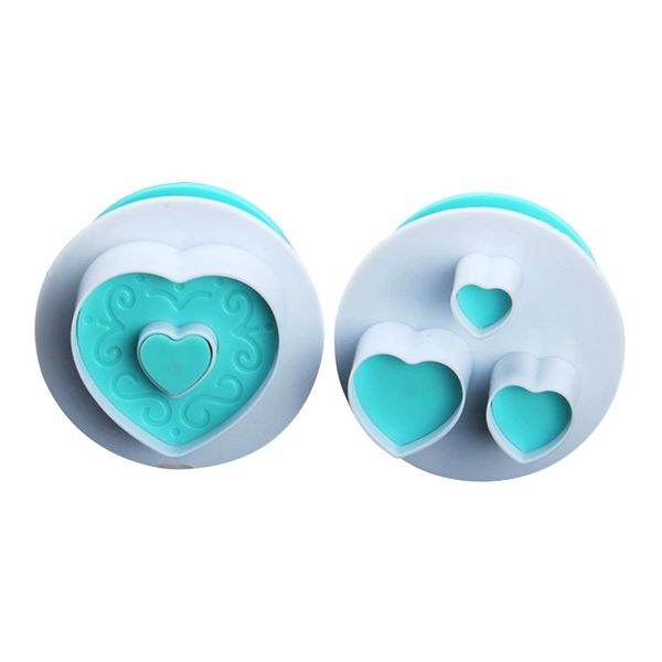 Blue Heart Plastic Cookie Cutter