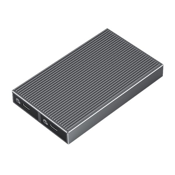 Dual-bay M.2 NVME + SATA SSD Enclosure