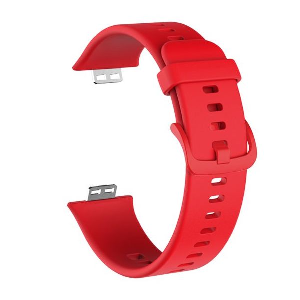 Silicone Strap Compatible with Huawei Fit Watch-Red