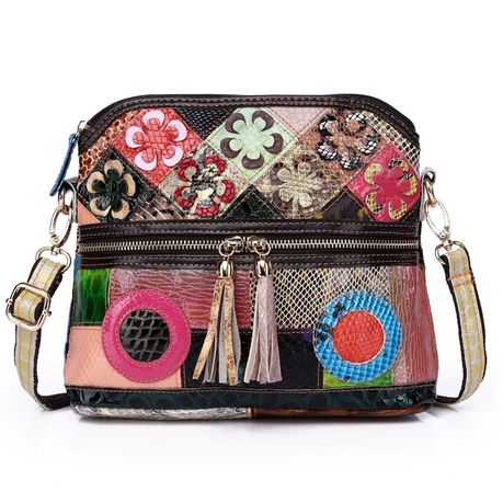 Crossbody Bags for Women Leather Shoulder Handbag with Strap & Multi Pocket Image