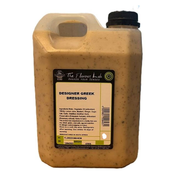 Designer Greek-Style Dressing - 5L (Restaurant/ Catering Grade)