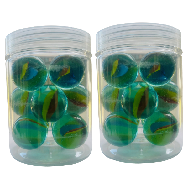 Large Cat's eye Marbles 25mm 12 Piece (Pack of 2)