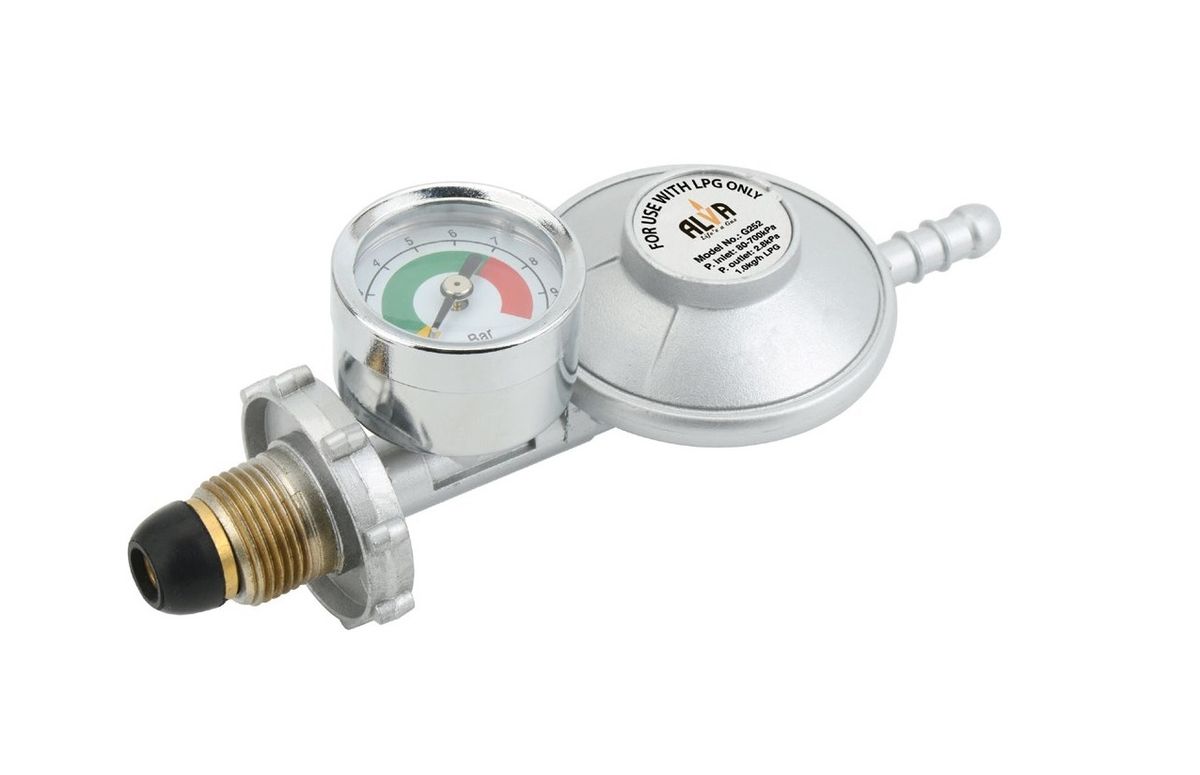 Alva - Bullnose Gas Regulator with Pressure Gauge (G0251-2) | Shop ...