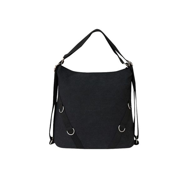 Canvas Slouch Bag - Black