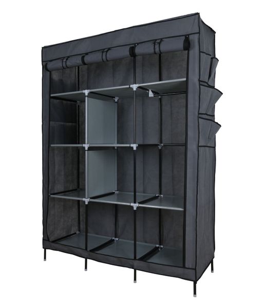 Fabric Wardrobe (Grey) X-Large