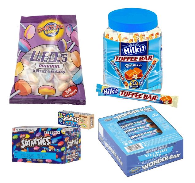 Kid's Party Pack (Smarties, Lollipops, Toffee Bars &amp; Wonder Bars)