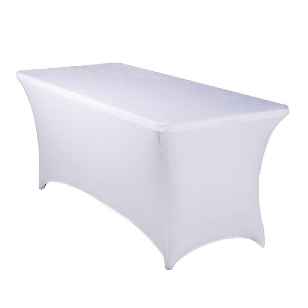 Stretch Trestle Tablecloth - White