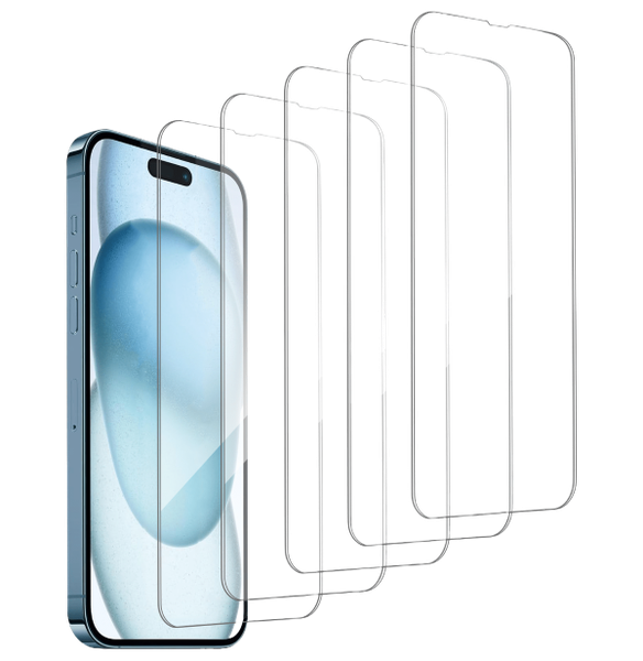 5pcs Premium Tempered Glass Screen Protector