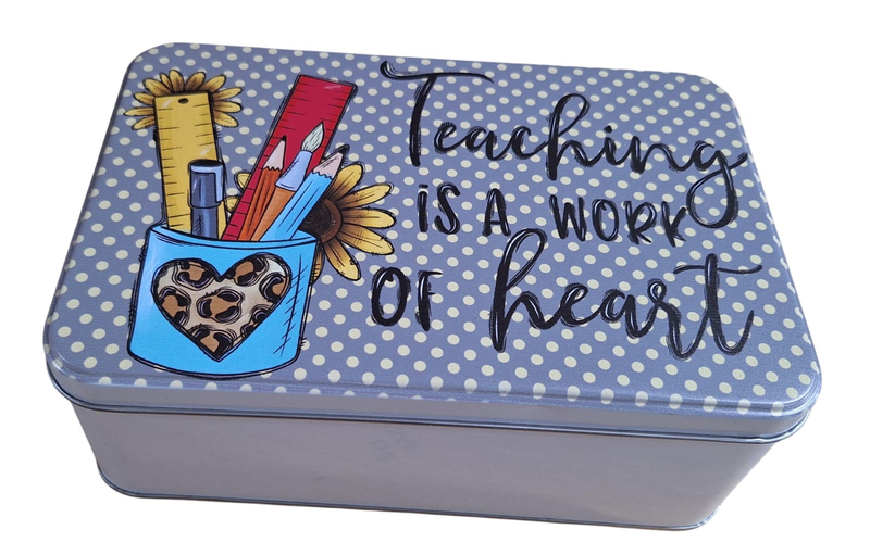 Practical Storage Tin - Teaching is a Work of Heart