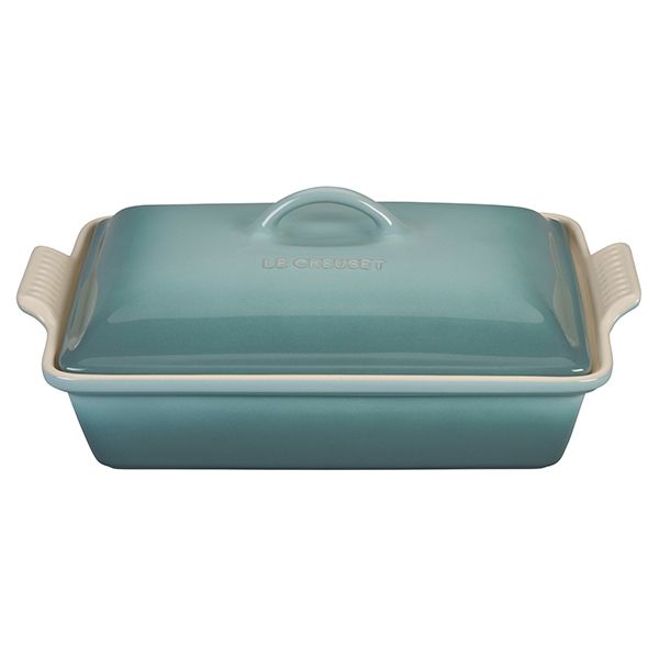 Le Creuset Heritage Rectangular Dish with Lid - 33cm - Sea Salt