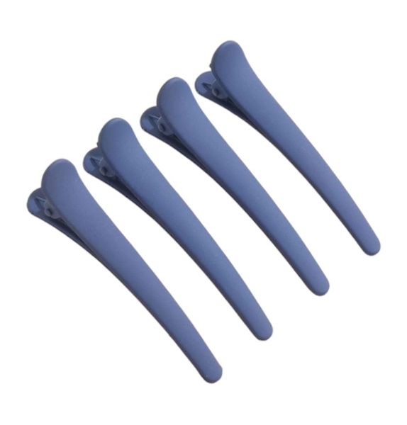 4 Pack Matte Sectioning Hair Clips With Strong Grip - Hot Pink