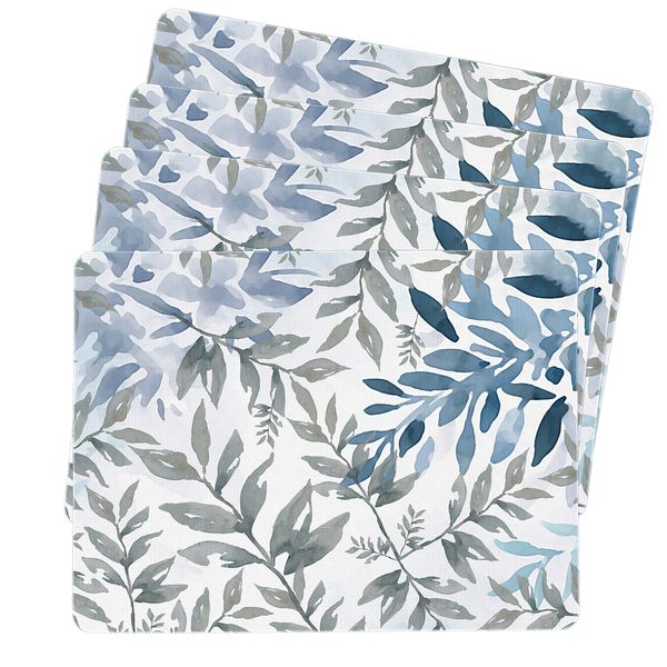 Ocean Blue Dried Leaves Placemats