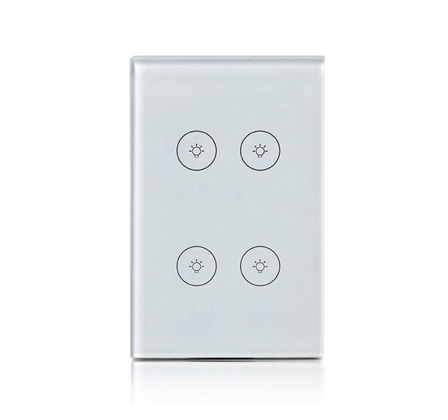 Smart Light Switch - Wi-Fi - 4 Gang