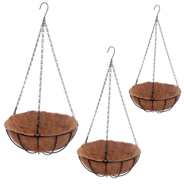 Garden Hanging Coconut Vegetable Flower Pot Basket Liners Planter 60cm