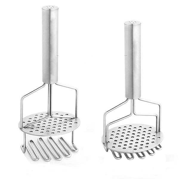 Dual Layer Stainless Steel Potato Masher Pack Of 2
