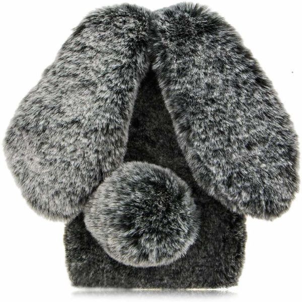 Rabbit Fur Case Cover For iPhone X