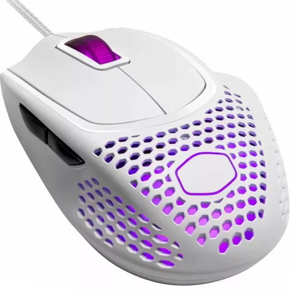 Cooler Master Mouse - MM720 Gaming Mouse Matte White Mouse for Laptop RGB