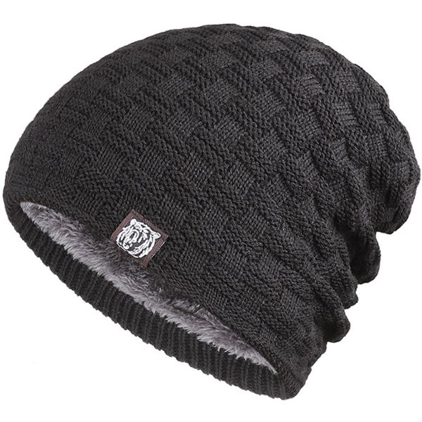 Women Slouchy Beanie Winter Warm Fleece Lined Knit Thick Skull Stocking Cap