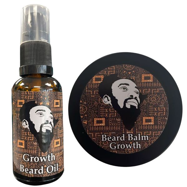 Bada Bing African Growth Beard Oil &amp; Balm Combo for Thicker Beards