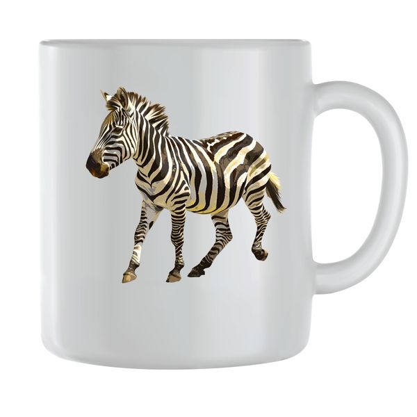 Zebra Coffee Mug for Men Women Trendy Safari Graphic Cup Design Gift 162