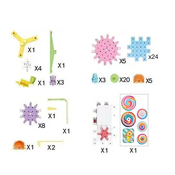 83 Piece Children's Versatile Electric Building Block Puzzle Toy