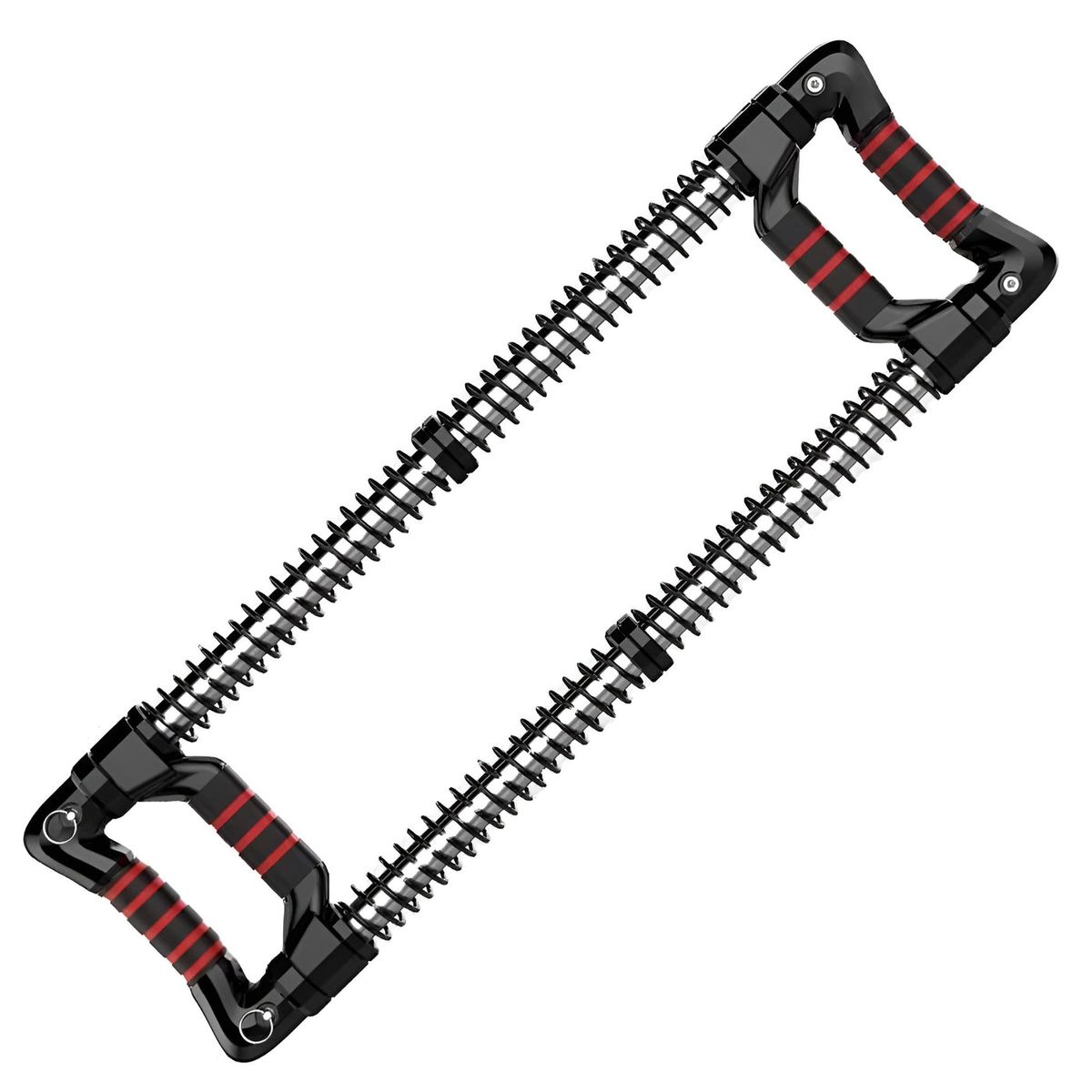 2 Way Adjustable Steel Chest Expander Bar Workout Equipment - Black