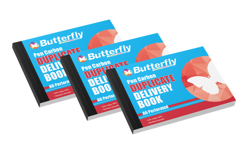 A6 Pen Carbon Duplicate Delivery Book (100 Copy) X3