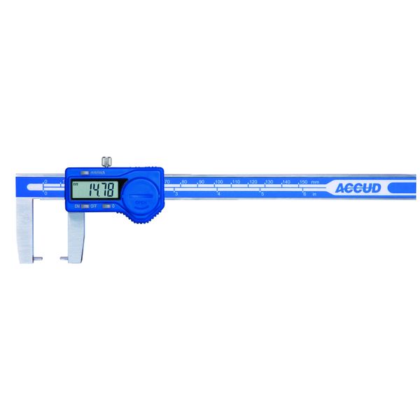 Accud - Outside Point Caliper - Digital - 0mm-150mm/0.01mm