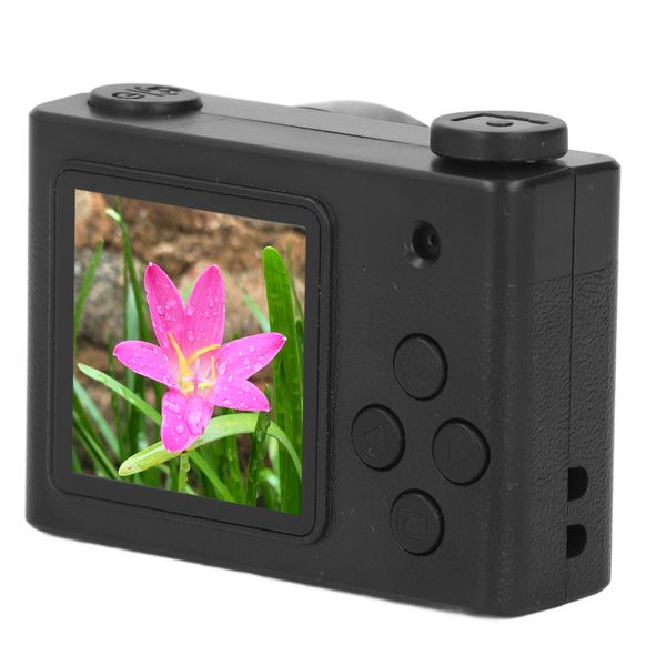 Compact Video Camera, 720P HD, Dual Lens, AF, Type C, For Students, Black