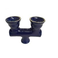 Two-Head Ceramic Hookah Bowl