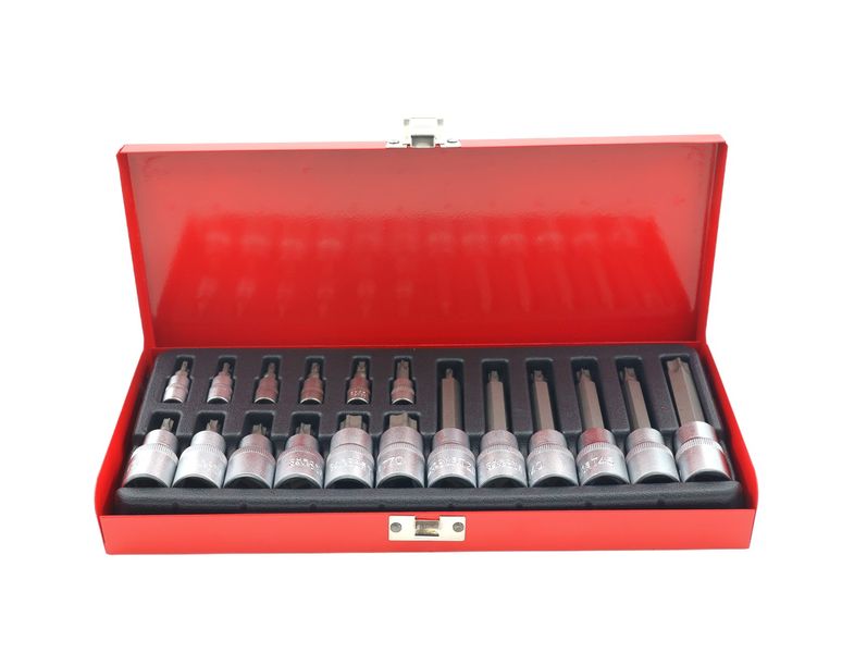 AIYI 18 Piece Torx Bit Socket Set - 1/4-inch &amp; 1/2-inch AY001-791