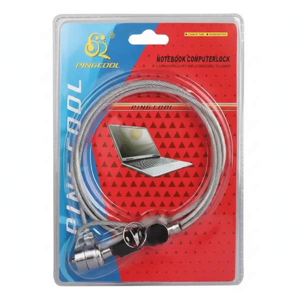 Universal 1.8M Notebook Key Lock with Cut-Resistant Cable