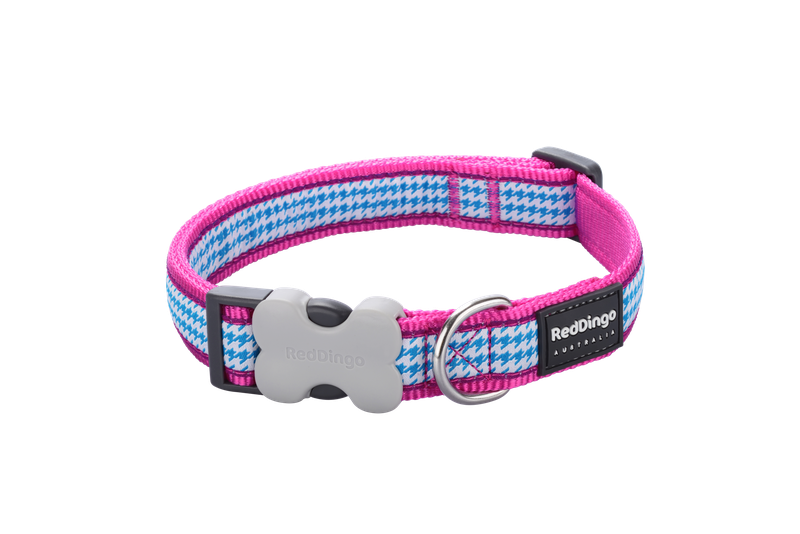 Red Dingo Design Collar - Fang it Hot Pink