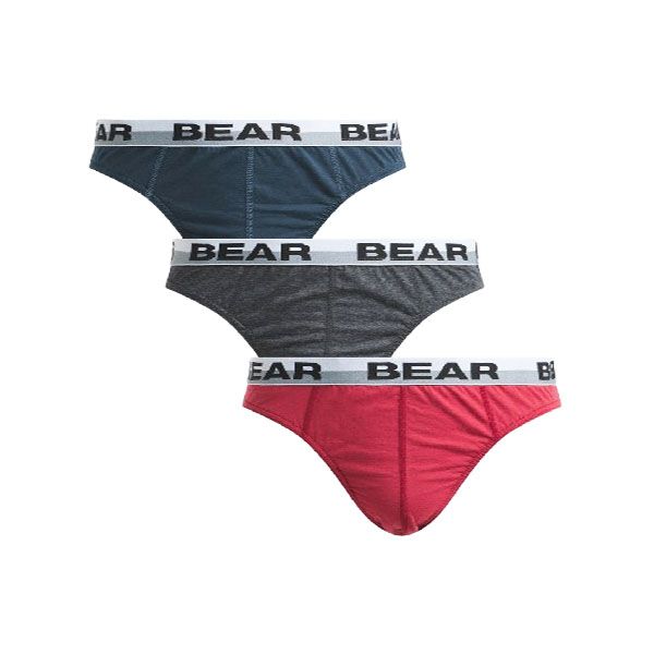 BEAR Men's Multicolour 3 Pack Briefs