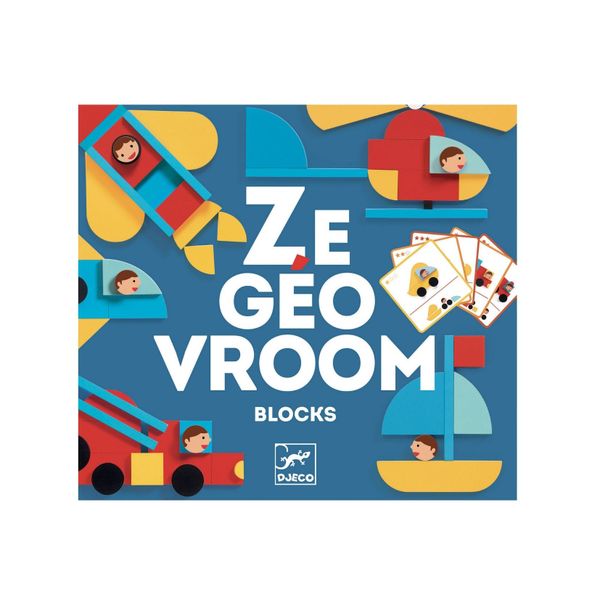 Djeco Wooden Games - Ze Geo Vroum