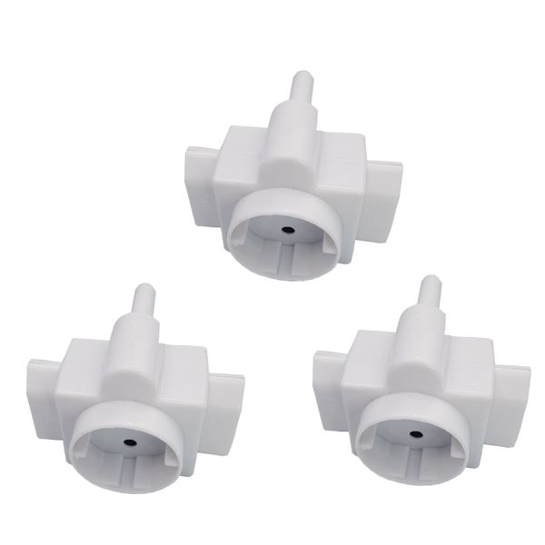 3 PACK: 1 X Round 2 pin 5A (schuko) + 2 X flat 2 Pin 5A direct Adaptor